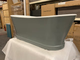 CE11054 Charlotte Edwards Jupiter Contemporary Boat Bath Painted Exterior in Little Greene Scree