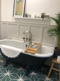 Balmoral Bath and Feet Painted in Farrow and Ball Railings