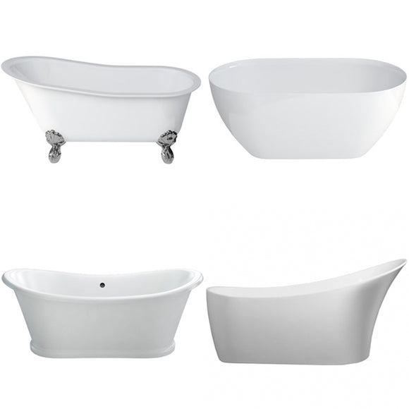A wide range of freestanding bath styles