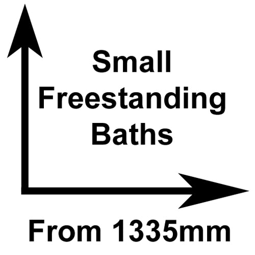 Small freestanding baths from 1355mm