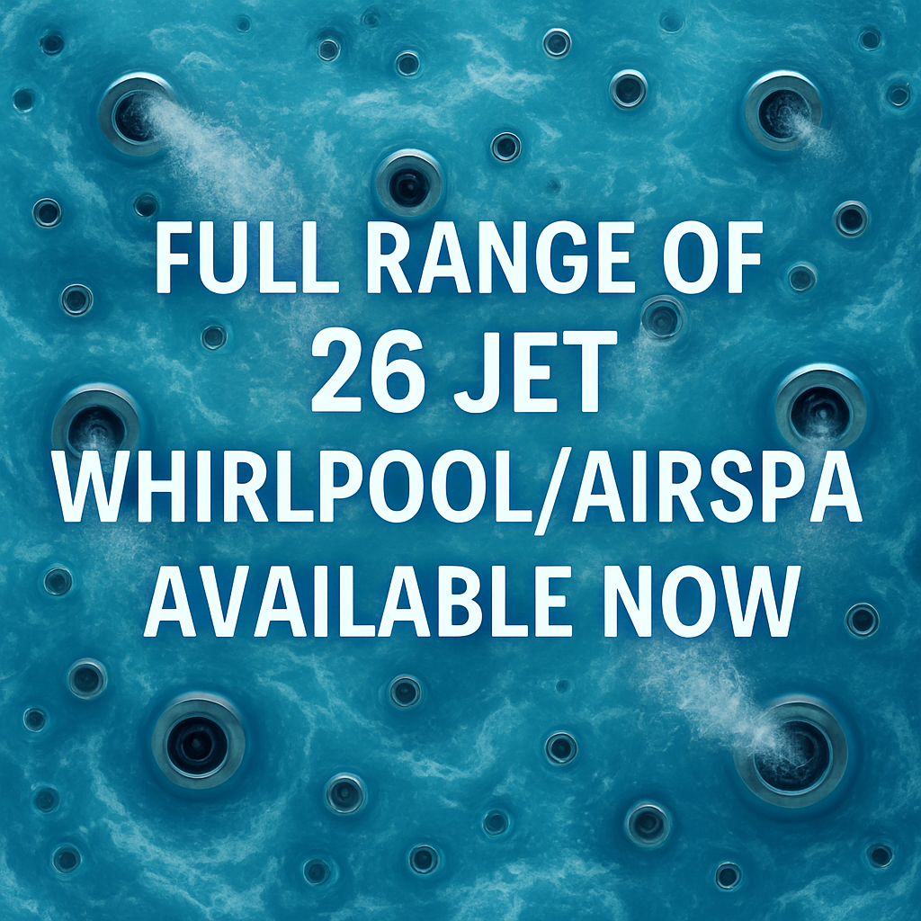 26-Jet Luxury Whirlpool and Airspa Baths