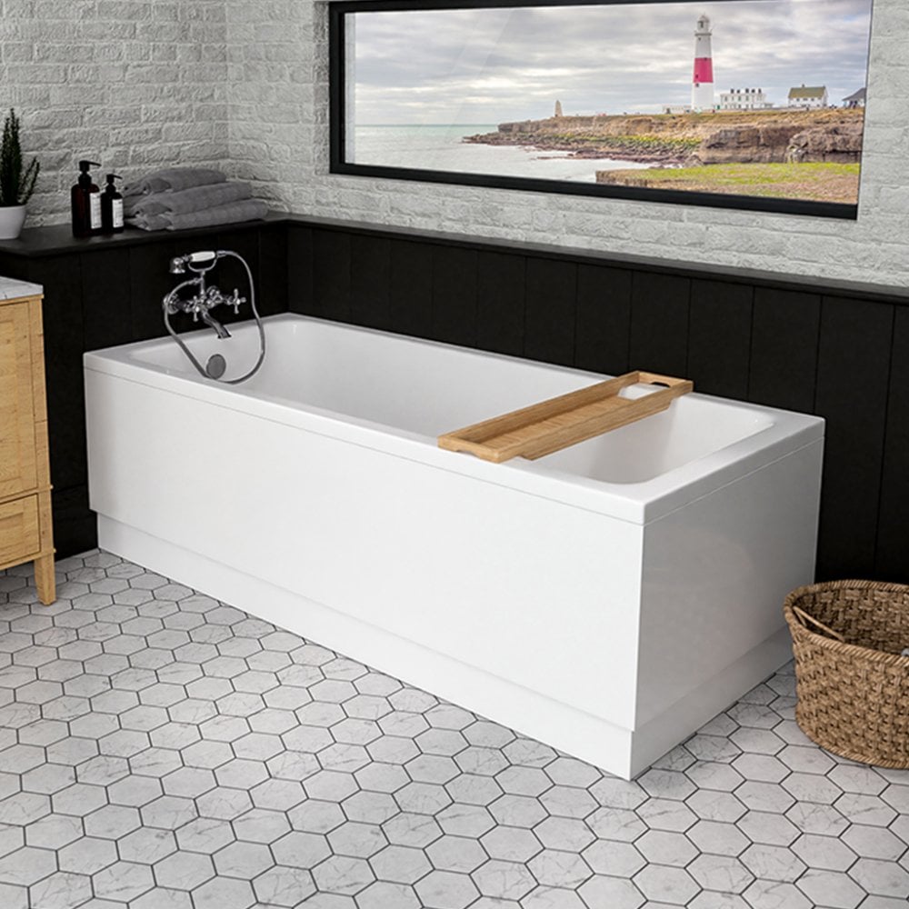 Eastbrook Portland 1700 x 750mm Single Ended 26 Jet Whirlpool Airspa Bath