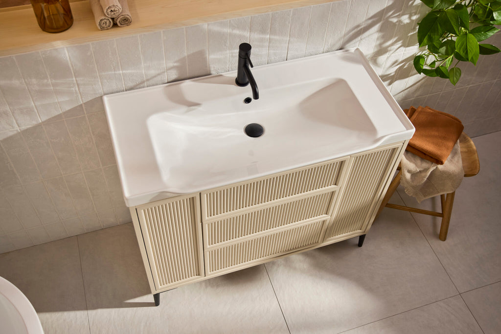 Bota 1000mm Fluted Vanity Unit & Basin Stone