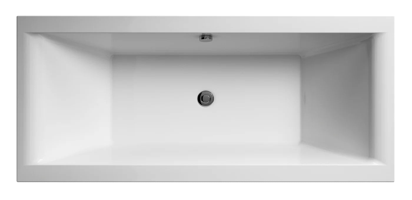 Asselby Whirlpool 1700 x 750 Square Double End Bath