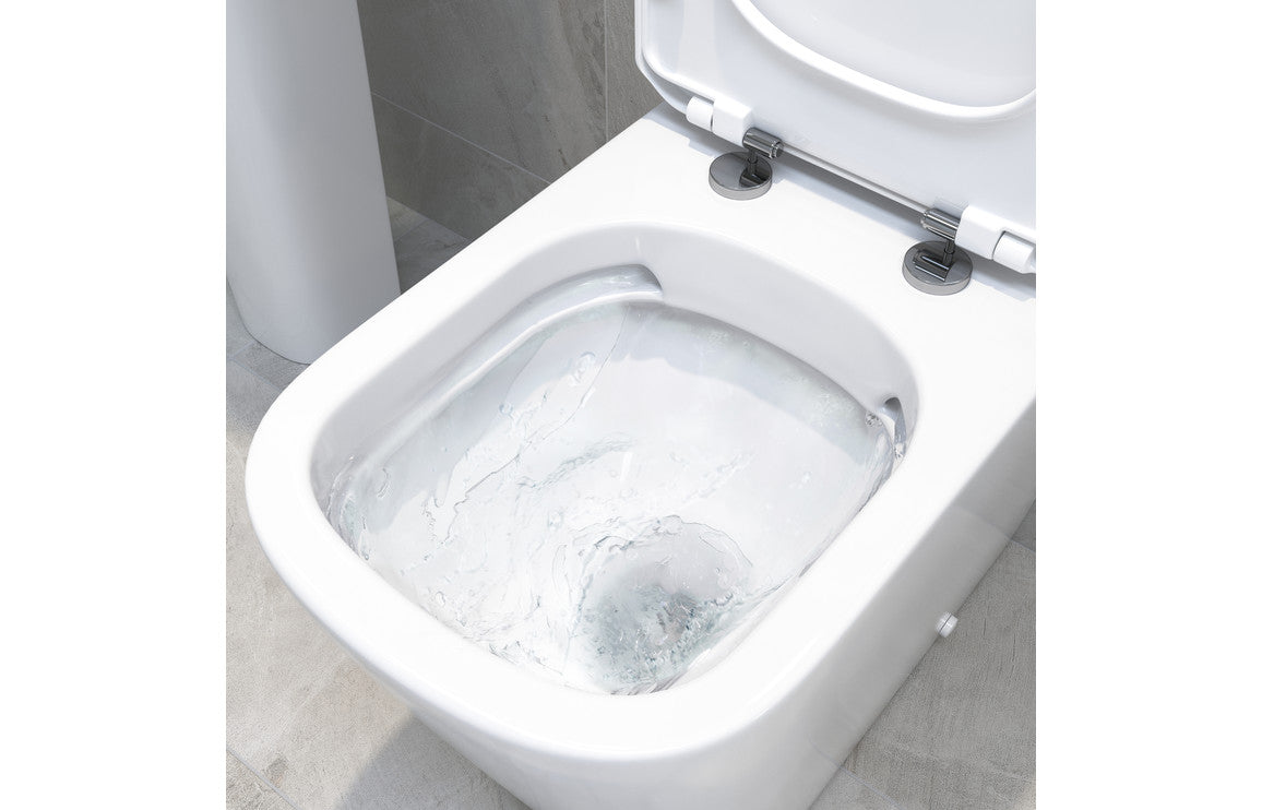 Bedale Short Projection Rimless Close Coupled Toilet