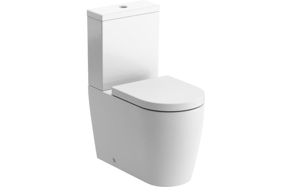 Brawby Comfort Height Flush to Wall Rimless Close Coupled Toilet