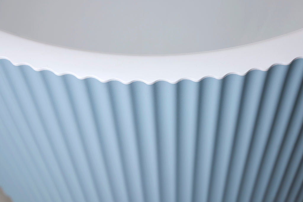 Ginger by Classical Baths - Fluted 1700 x 800mm Double Ended Freestanding Bath, Gloss white or Painted Finish Available