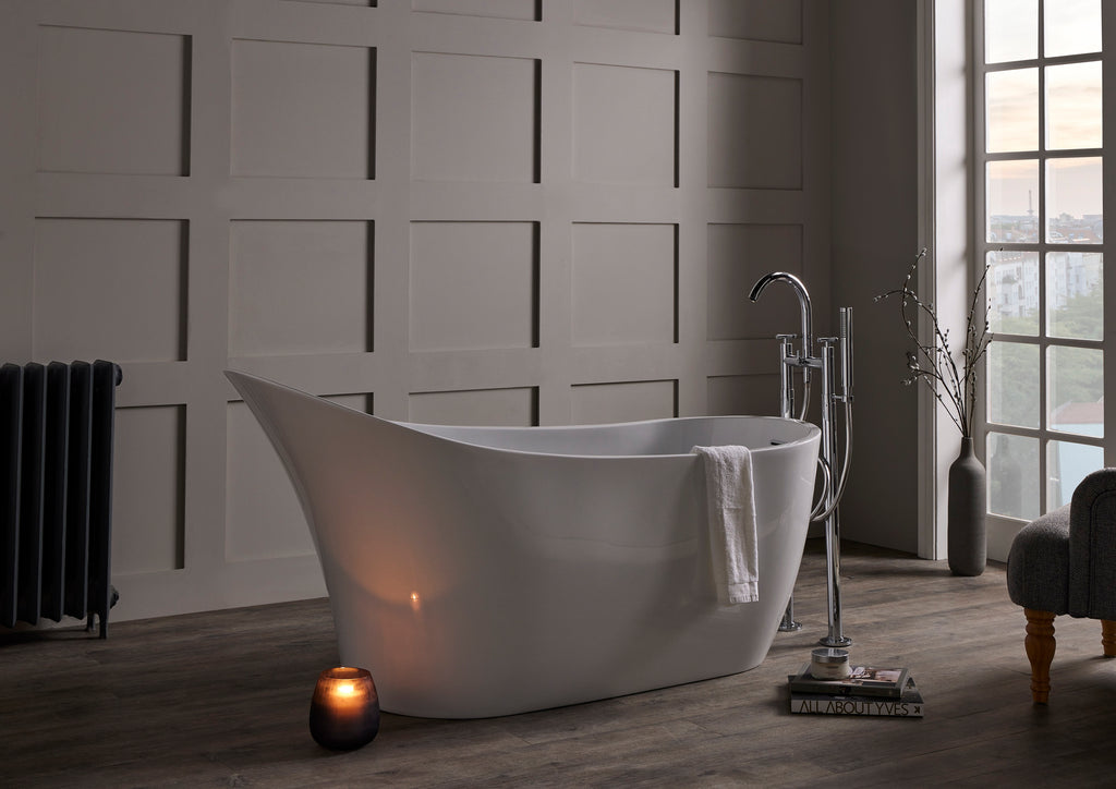 Marilyn by Classical Baths Single Ended Slipper 1680 x 730 x 800mm Gloss White or Paintd Finish