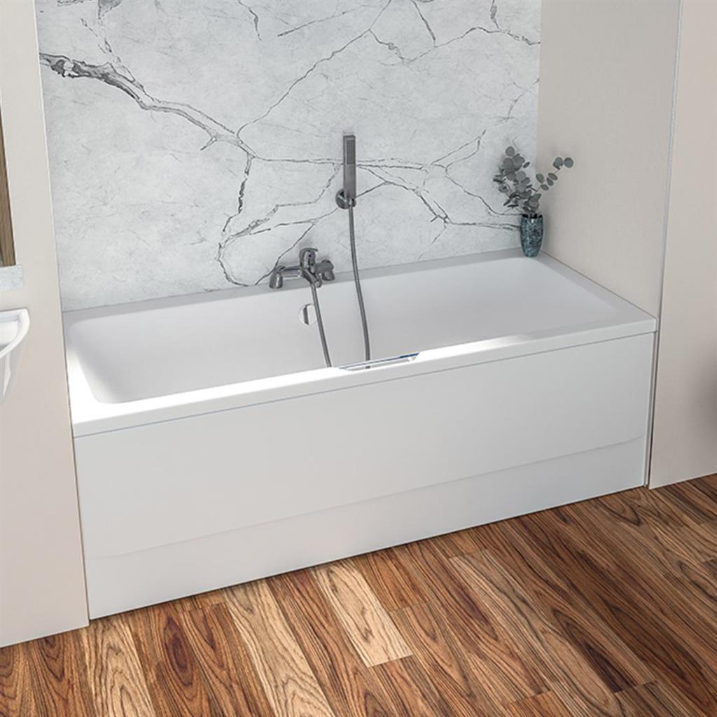 Eastbrook Gloss White Adjustable Reinforced Front Bath Panel