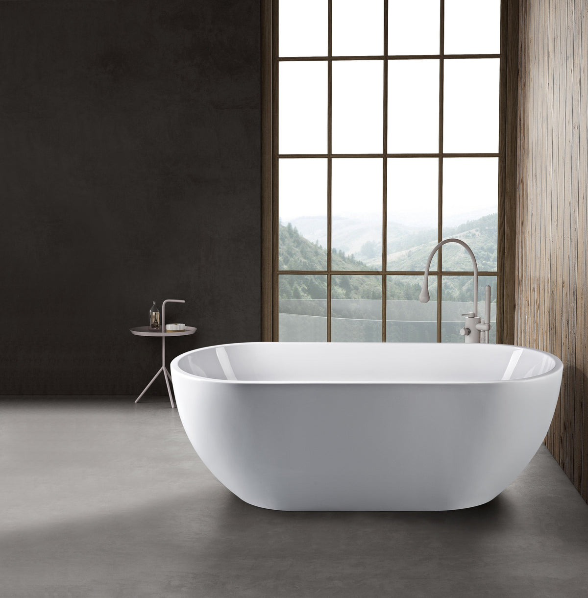 Belgravia 1600 x 750 Freestanding Bath White/Painted