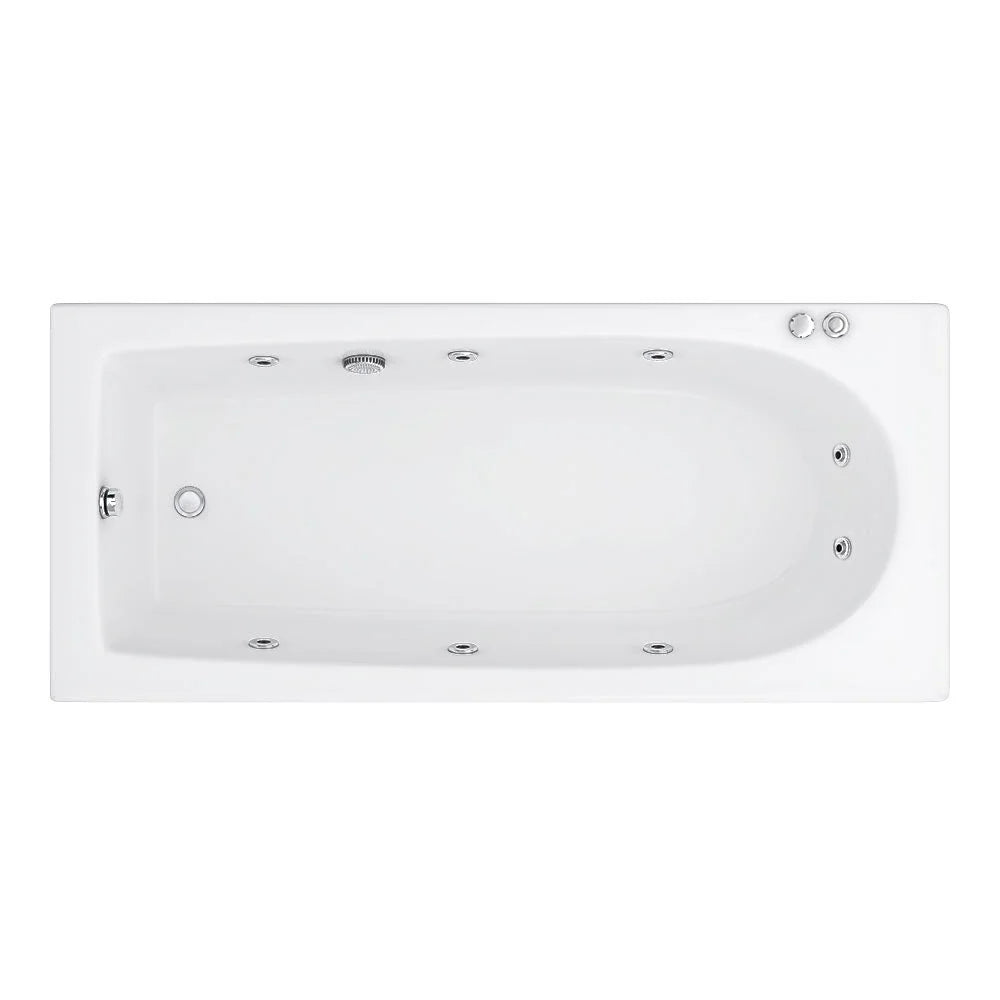 Whirlpool 1600 x 700 Round Single End Bath 8 Jets