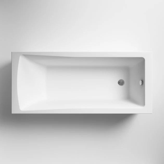 Whirlpool 1700 x 700 Square Single End Bath 8 Jets