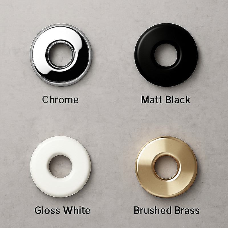 Whirlpool and Airspa Bath Fittings available in chrome, matt black, gloss white and brushed brass