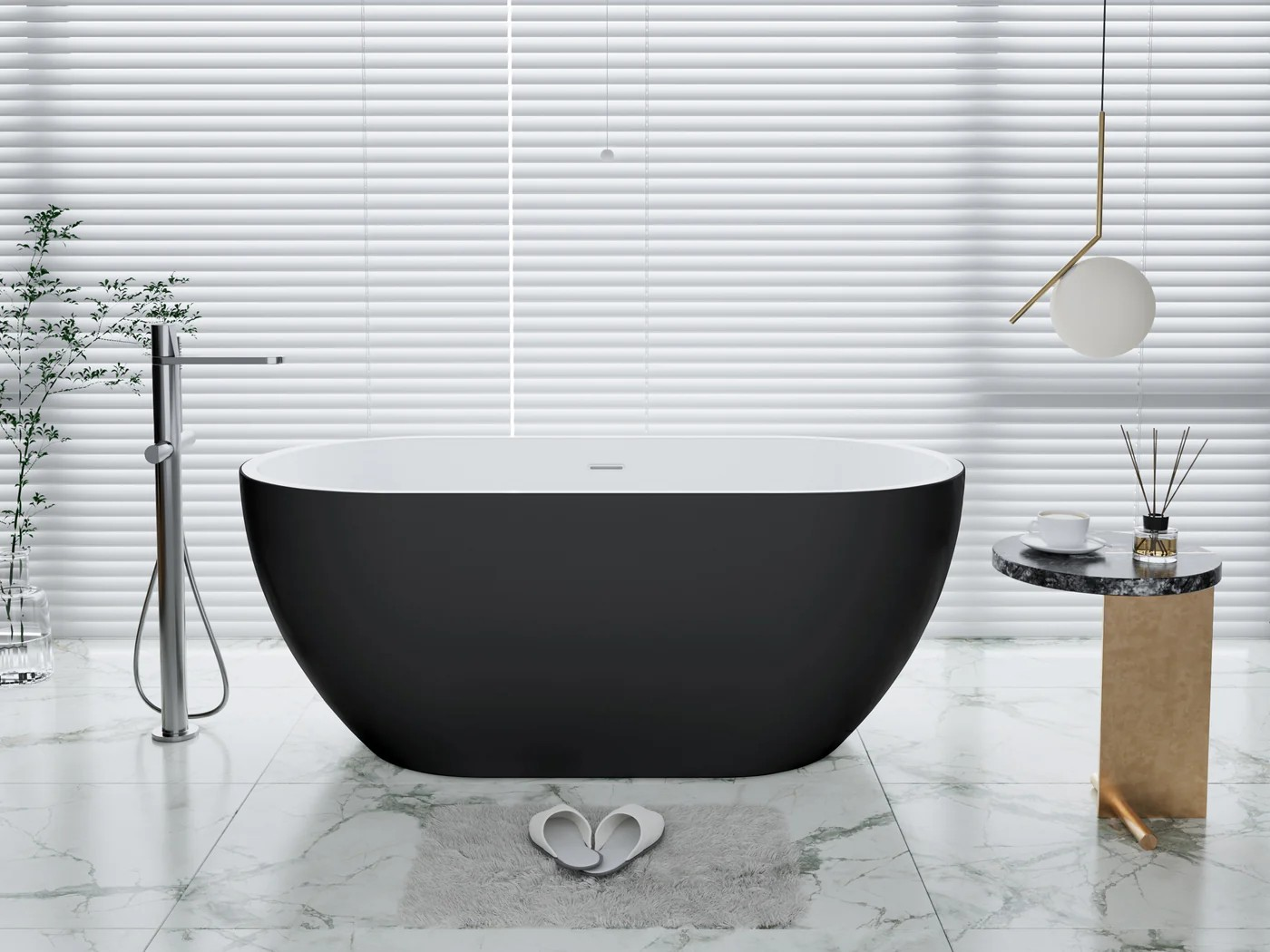 Belgravia 1600 x 750 Freestanding Bath White/Painted