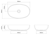 Technical drawing of Clearwater puro ClearStone Basin