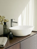 B5ECS Clearwater Sontuoso ClearStone Basin 550mm On Countertop