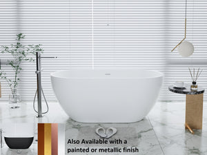 Elizabeth by Classical Baths Double Ended 1700 x 750 x 590mm Gloss White or Painted Finish