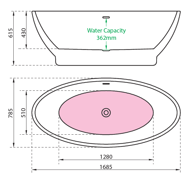 Charlotte Edwards Shard Bath Technical Drawing