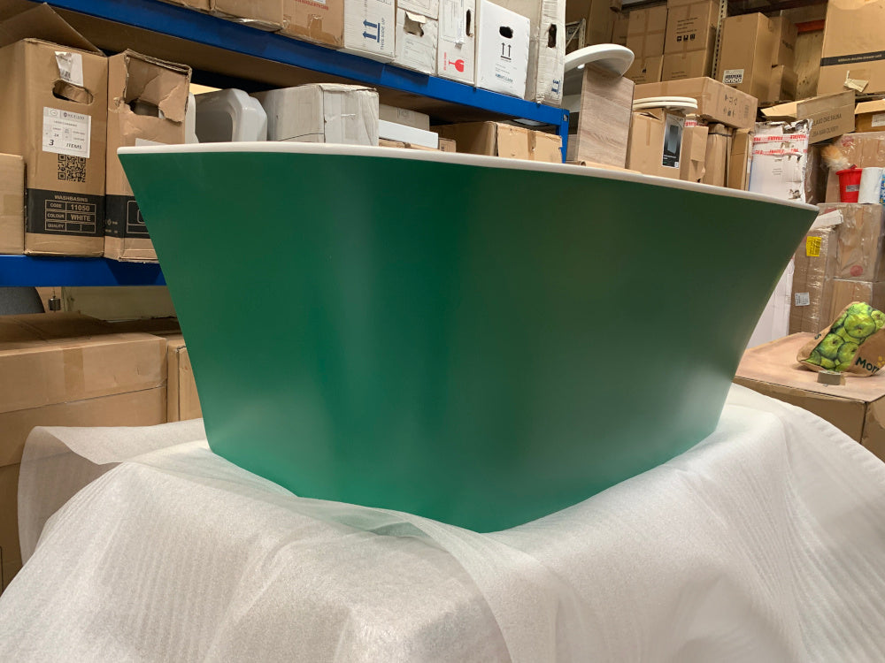 CE11049 Charlotte Edwards Carme Bath Painted in Farrow & Ball Verdigris Green