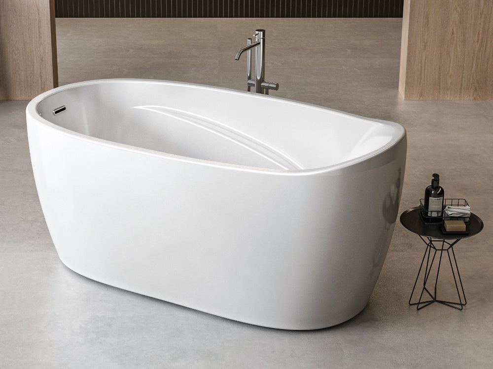 CE11064 Charlotte Edwards Ceres Small Freestanding Bath with Internal Arm Supports 1400mm