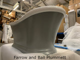 Purley Boat Bath Painted in Farrow and Ball Plummett