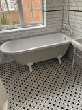 E14 Burlington Hampton Shower Bath 1690 x 755mm Painted in Farrow and Ball Pavillion Grey