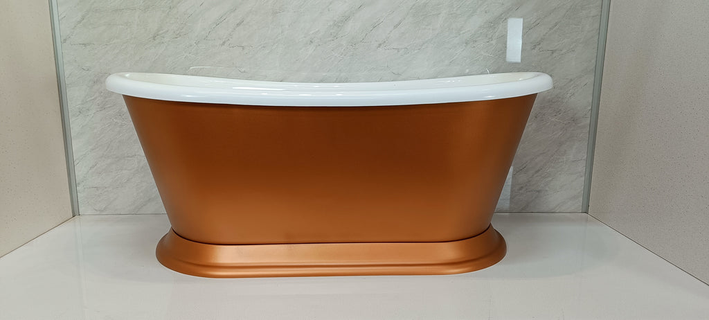 Audrey 1580 by Classical Baths - Traditional Boat Bath 1580 x 750mm, Gloss White or Painted