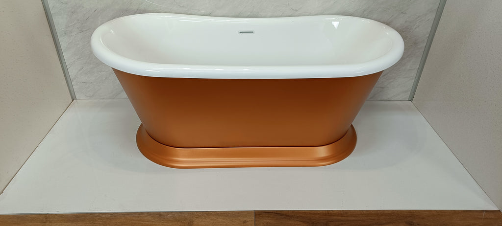Audrey 1580 by Classical Baths - Traditional Boat Bath 1580 x 750mm, Gloss White or Painted