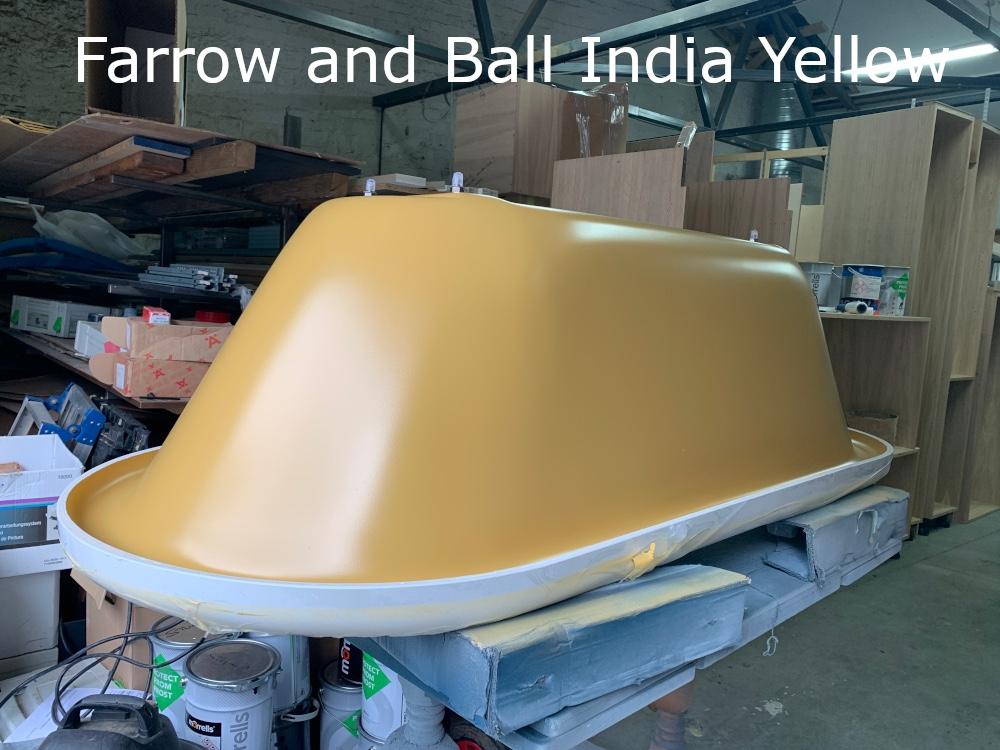 Royce Morgan Kensington 1695 in Farrow and Ball India Yellow