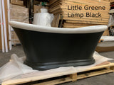Purley Boat Bath Painted in Lttle Greene Lamp Black