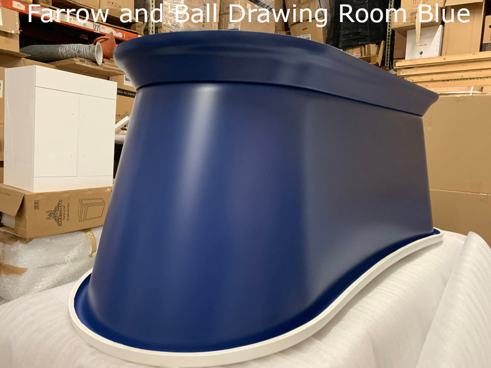 CE11032 Charlotte Edwards Rosemary Boat Bath Painted in Drawing Room Blue