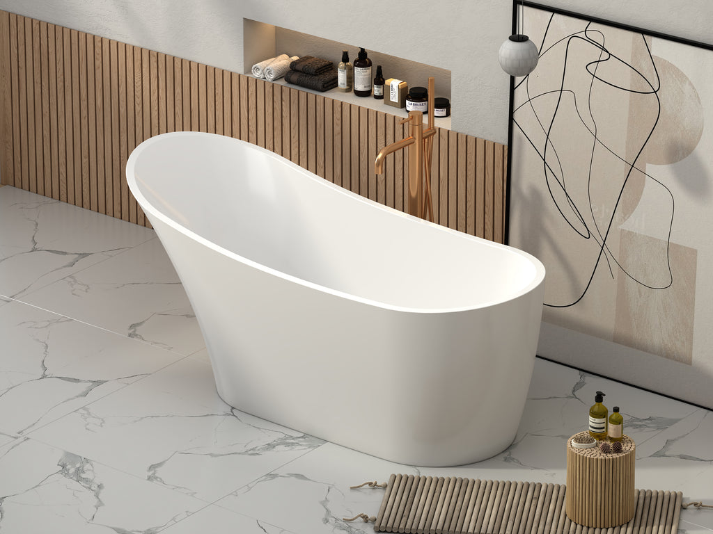 Marilyn by Classical Baths Single Ended Slipper 1680 x 730 x 800mm Gloss White or Paintd Finish