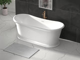 Audrey 1580 by Classical Baths - Traditional Boat Bath 1580 x 750mm, Gloss white or painted