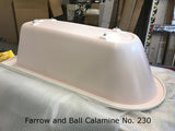 E13 Burlington Hampton Shower Bath in Farrow and Ball Calamine No. 230
