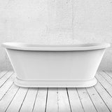 Charlotte Edwards Rosemary Boat Bath with White or Painted Exterior