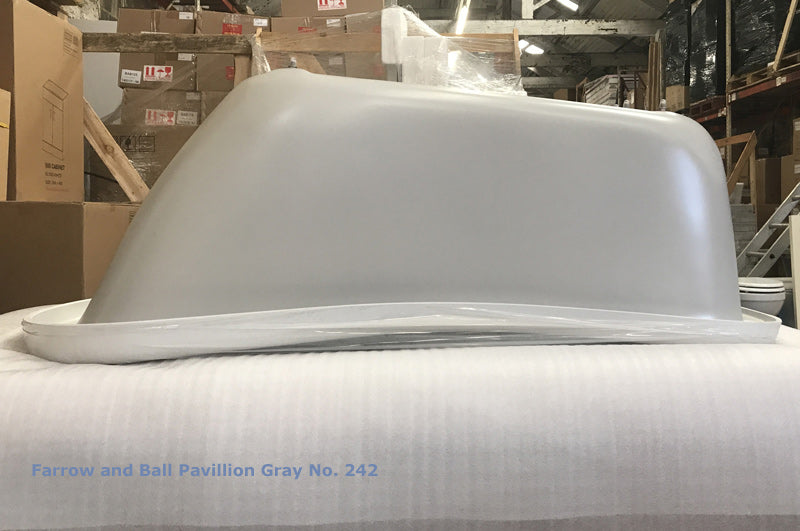 Royce Morgan Chatsworth Short Slipper Bath 1530mm in Farrow and Ball Pavillion Gray No. 242