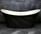 CE11013-GB Charlotte Edwards 1700mm Freestanding Bath Gloss Black Exterior