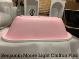 Royce Morgan Kensington Freestanding Bath Painted in Benjamin Moore Light Chiffon Pink