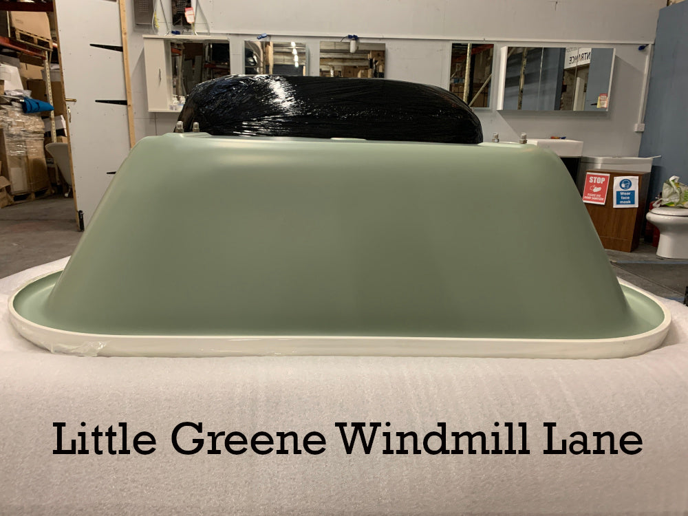 Royce Morgan Kensington Freestanding Bath Painted in Little Green Windmill Lane