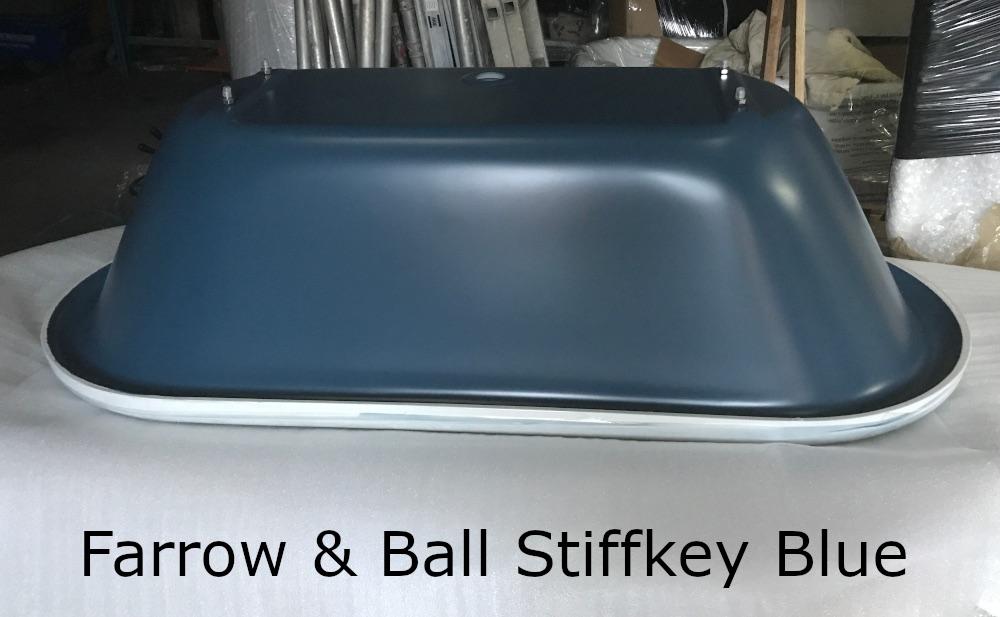 Royce Morgan Kensington in Farrow and Ball Stiffkey Blue