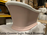 Charlotte Edwards Purley Boat Bath Painted in Little Greene Light Peach Blossom