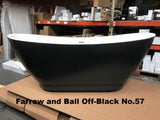 CE11010 Charlotte Edwards Richmond 1760mm Bath painted in Farrow and Ball Off-Black No. 57